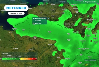Météo : nouvelle offensive de l'hiver en France ! Des chutes de neige attendues ce mercredi. Voici les zones concernées