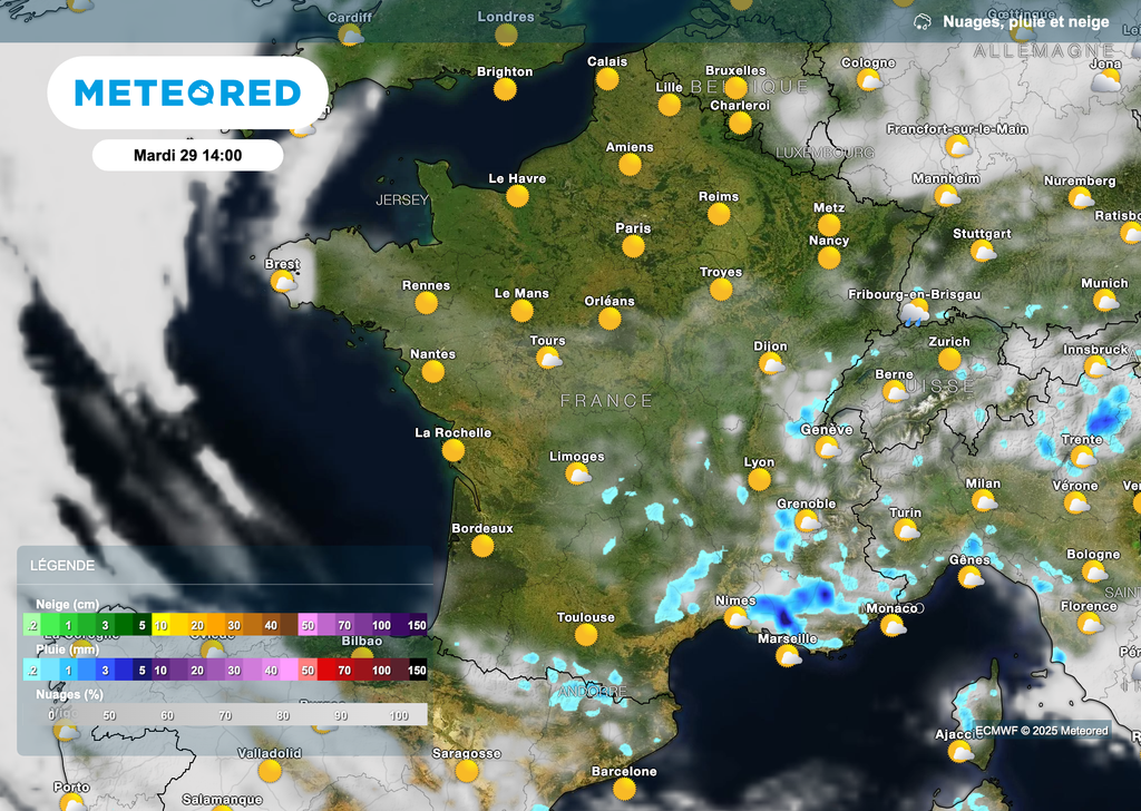 Risque orageux à nouveau présent demain dans le sud-est de la France. Risque orageux à nouveau présent demain dans le sud-est de la France.