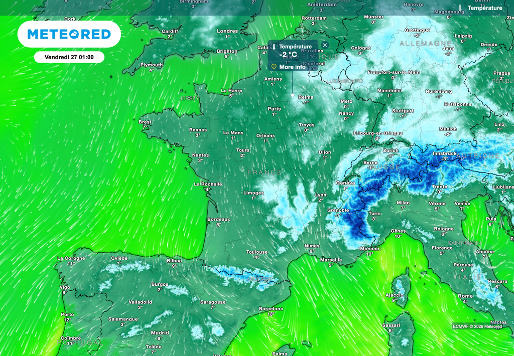 Le froid revient en seconde partie de semaine prochaine sur la France.
