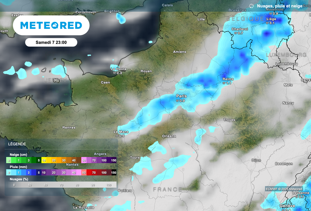 Un nouveau passage pluvieux est attendu samedi sur la région.