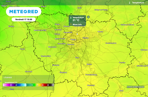 M&eacute;t&eacute;o Paris / &Icirc;le-de-France : les heures les plus chaudes de la semaine seront enregistr&eacute;es entre demain et vendredi