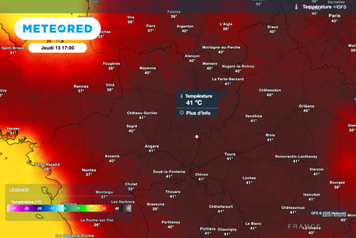 M&eacute;t&eacute;o Pays de la Loire : nouvelle fournaise, plus de 40 &deg;C attendus ! Gare aux orages en fin de semaine