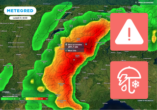 Dal modello europeo avviso meteo per l'area delle Alpi: precipitazioni di 200 mm e forti nevicate tra domani e venerdì