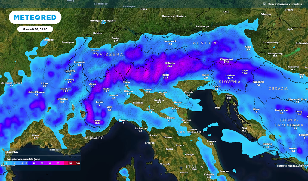 Tutto il Nord Est, ma anche Lombardia e Piemonte: ecco le regioni colpite dal maltempo