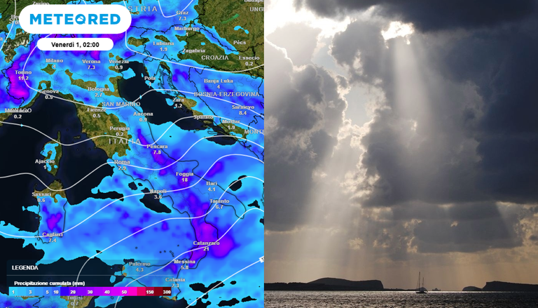 Meteo: piogge su cinque regioni in avvio di settimana, poi ponte del 1&deg; Maggio stabile ma fresco
