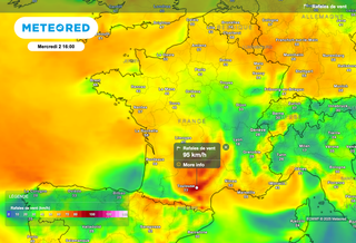 Météo : pluies parfois soutenues et fortes rafales de vent demain ! Météo-France place 6 départements en vigilance jaune