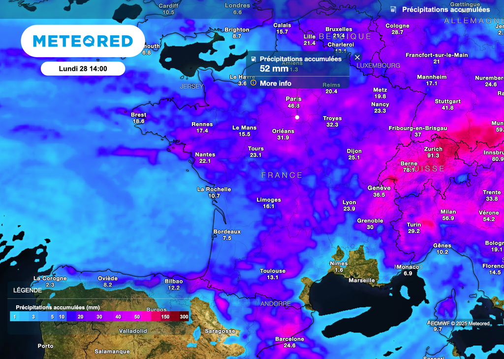 De très fortes pluies attendues en Île-de-France.