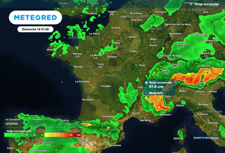 Météo pour cette fin de semaine : d'abondantes chutes de neige attendues en France ! Que montrent nos cartes ? 