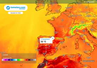 Météo : près de 33 degrés en Espagne ce week-end ! Cette chaleur va-t-elle gagner la France ? 