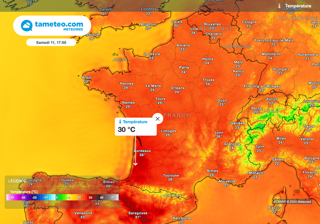 Journée de samedi un cran plus chaude !