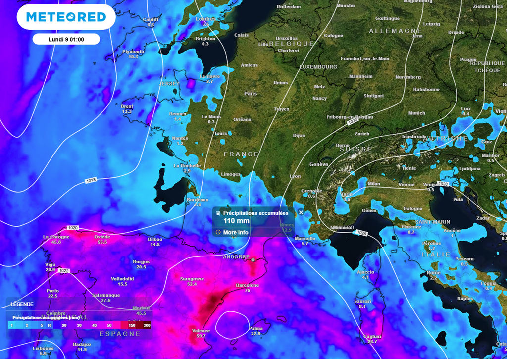 Avec des hautes pressions dominantes, les pluies se concentreront essentiellement dans l'extrême-sud. Avec des hautes pressions dominantes, les pluies se concentreront essentiellement dans l'extrême-sud.