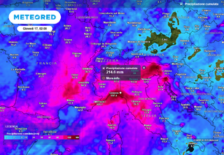 Meteo, queste regioni dell'Italia epicentro del maltempo in Europa nella settimana di Pasqua: oltre 200 mm in arrivo