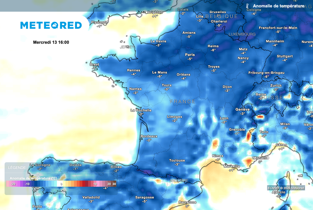 Températures presque partout sous les normales de saison ce mercredi après-midi ! Températures presque partout sous les normales de saison ce mercredi après-midi !