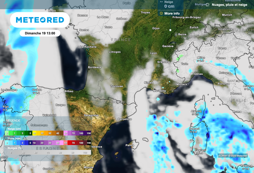 Météo possiblement plus perturbée dimanche dans le sud-est de la France. Météo possiblement plus perturbée dimanche dans le sud-est de la France.