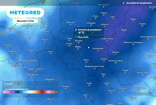 M&eacute;t&eacute;o : retour du froid ? La goutte froide va provoquer une d&eacute;gringolade des temp&eacute;ratures &agrave; Paris et en &Icirc;le-de-France