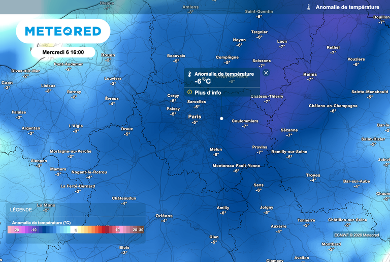 M&eacute;t&eacute;o : retour du froid ? La goutte froide va provoquer une d&eacute;gringolade des temp&eacute;ratures &agrave; Paris et en &Icirc;le-de-France