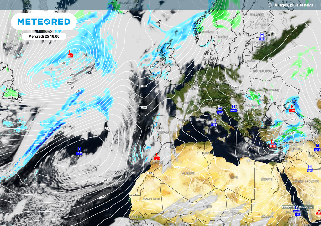 Exit le blocage dépressionnaire au niveau de la France avec le retour de l'anticyclone et de belles éclaircies pour une très large majorité du pays !