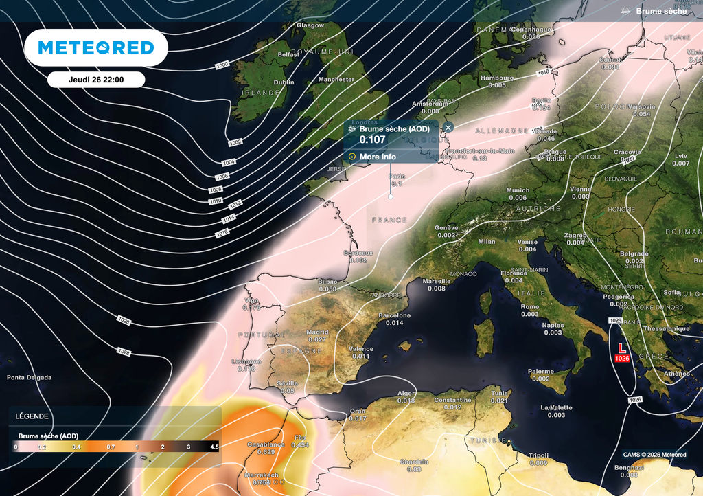 Petit à petit, ces poussières se déplaceront vers l'est d'ici la fin de semaine.