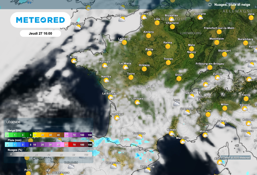 Encore quelques averses au pied des Pyrénées.