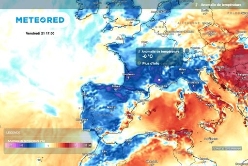 M&eacute;t&eacute;o : revirement de situation mercredi avec l&rsquo;arriv&eacute;e d&rsquo;une masse d&rsquo;air inattendue sur la France