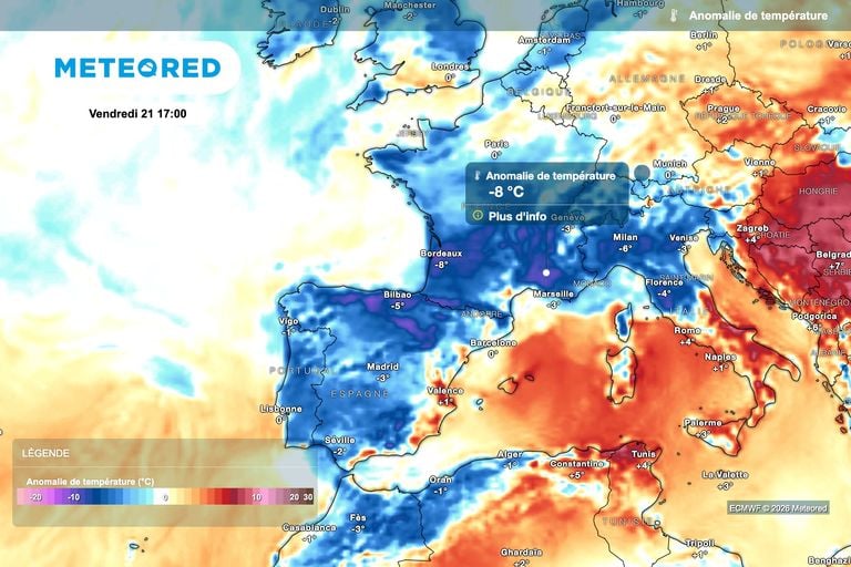 M&eacute;t&eacute;o : revirement de situation mercredi avec l&rsquo;arriv&eacute;e d&rsquo;une masse d&rsquo;air inattendue sur la France