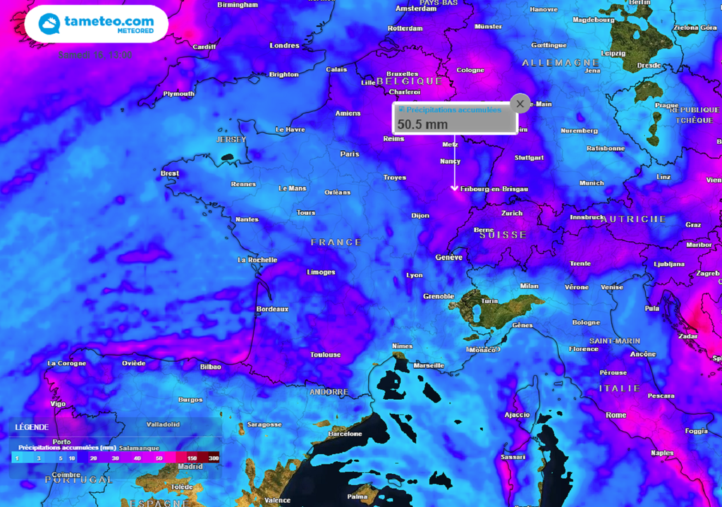 C'est dans le quart nord-est que les précipitations s'annoncent les plus fréquentes cette semaine. C'est dans le quart nord-est que les précipitations s'annoncent les plus fréquentes cette semaine.
