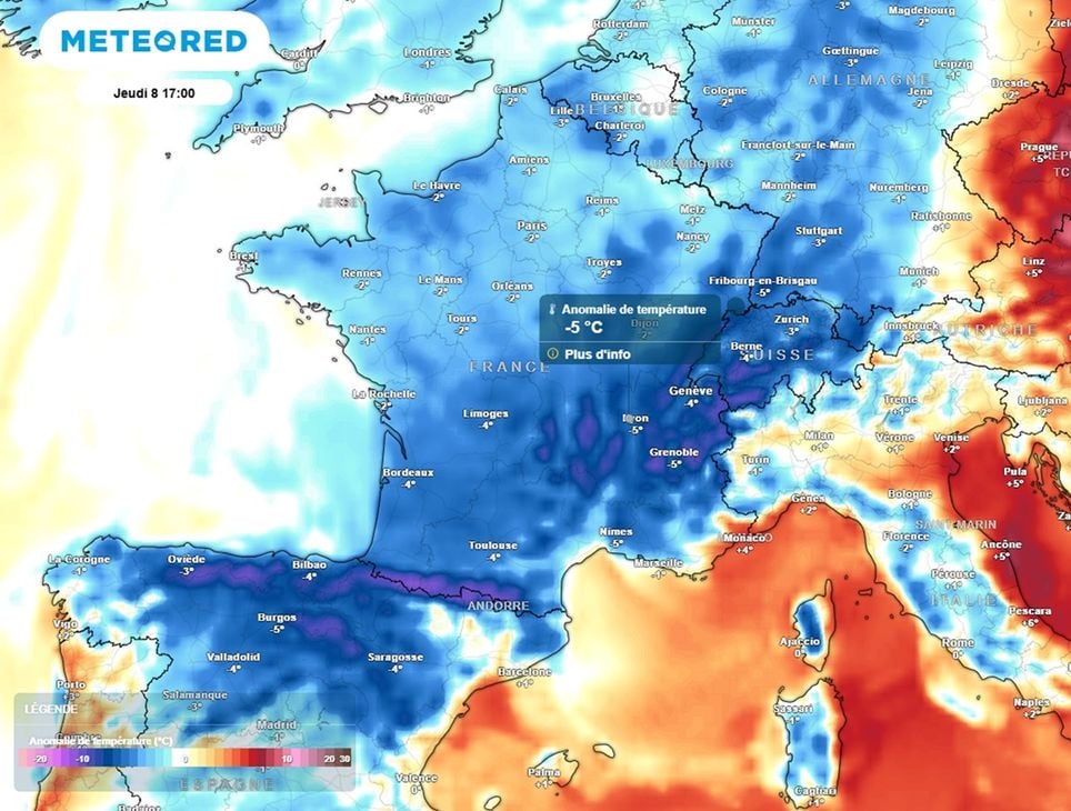 Jeudi, les températures repasseront partout sous les normales de saison.