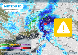 Treno di perturbazioni atlantiche sull’Italia: piogge estese e vento a 70 km/h, ecco quando e dove