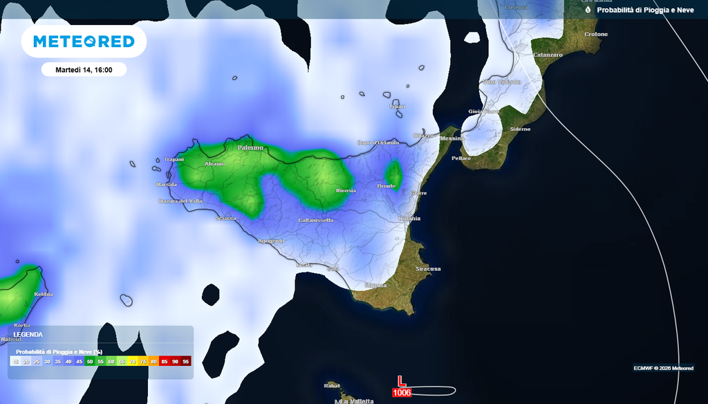 Le aree maggiormente a rischio secondo il nostro modello