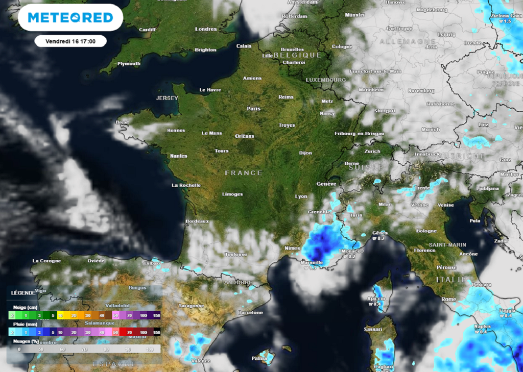 Avec les hautes pressions britanniques, le soleil s'annonce plus généreux dans la moitié nord que dans les régions méridionales. Avec les hautes pressions britanniques, le soleil s'annonce plus généreux dans la moitié nord que dans les régions méridionales.