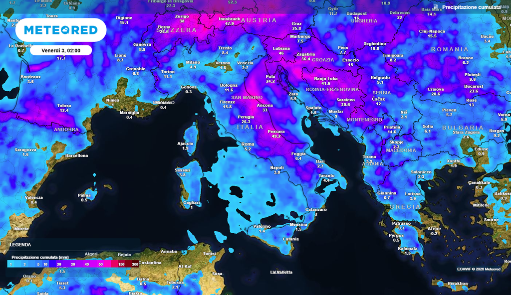 Non solo calo delle temperature su tutta Italia: a rischio anche per forti temporali