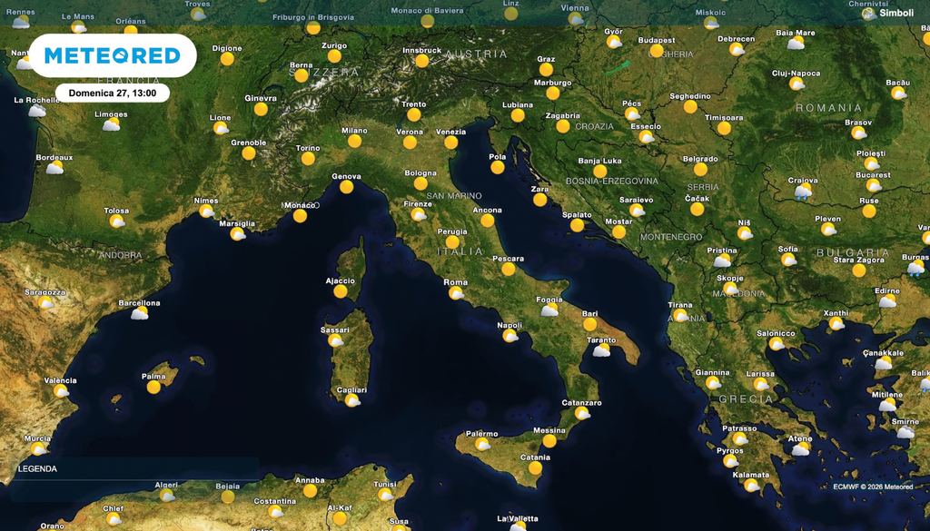 Sole prevalente in tutta la Pensiola