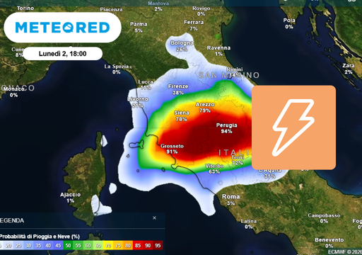 Meteo Toscana, temporali gi&agrave; dalle prossime ore: fino a 30 mm. Maltempo anche in Umbria