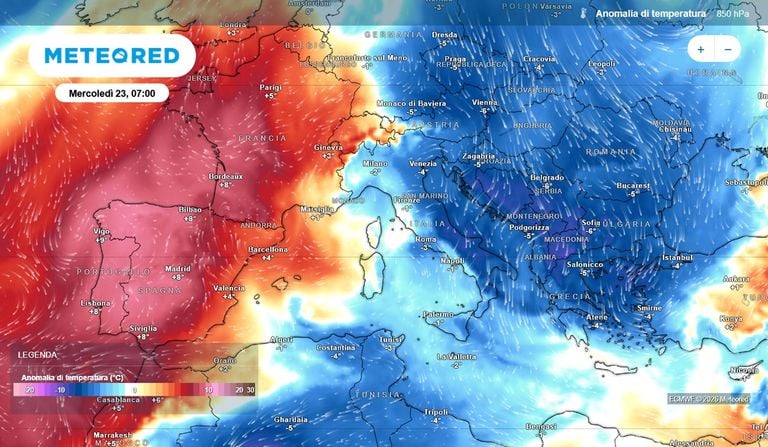 Meteo, tra marted&igrave; e mercoled&igrave; confermato il brusco calo delle temperature: bisogner&agrave; rispolverare i vestiti autunnali