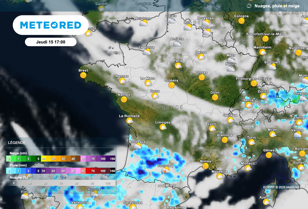 Des orages attendus dans le sud-ouest de la France ! Des orages attendus dans le sud-ouest de la France !
