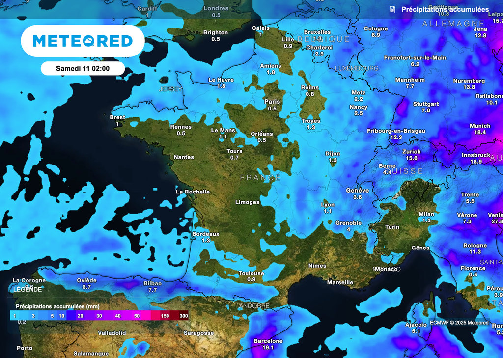 Une semaine souvent sèche, sous la protection de l'anticyclone des Açores.