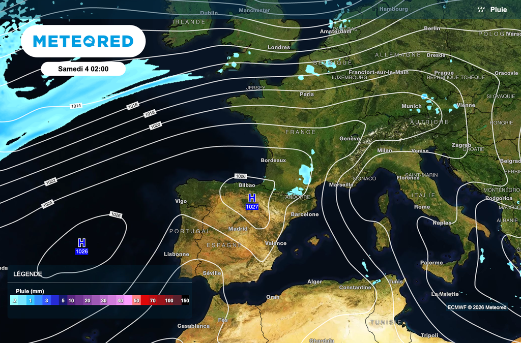 L'anticyclone va se rapprocher de la France en fin de semaine ! L'anticyclone va se rapprocher de la France en fin de semaine !