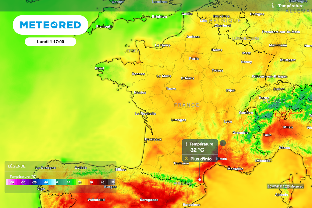La chaleur résiste près de la Méditerranée avec plus de 30 degrés ! La chaleur résiste près de la Méditerranée avec plus de 30 degrés !