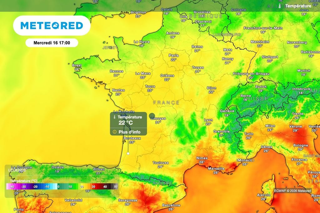 Chute des températures mercredi de près de 10 degrés !