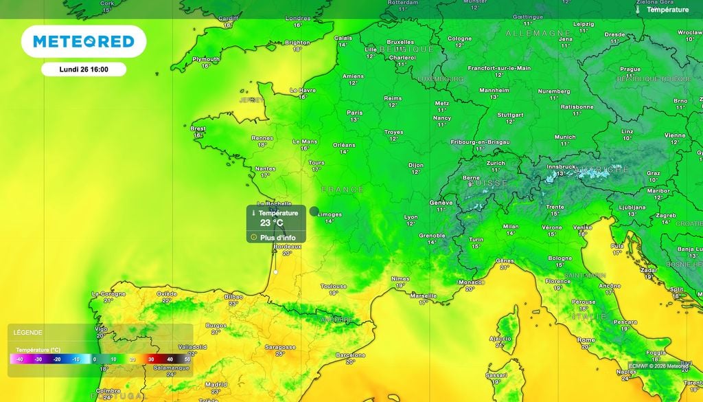 Des pointes à plus de 25 degrés dans le département des Pyrénées-Orientales ce lundi après-midi. Des pointes à plus de 25 degrés dans le département des Pyrénées-Orientales ce lundi après-midi.