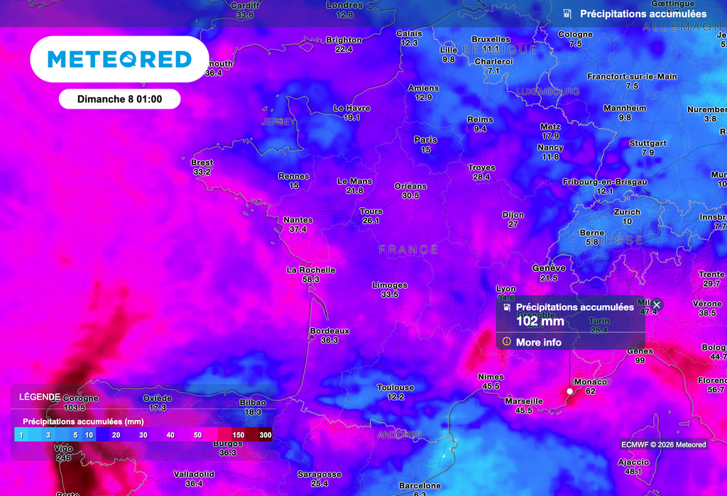 Très fortes pluies à surveiller dans le sud-est de la France ! Très fortes pluies à surveiller dans le sud-est de la France !