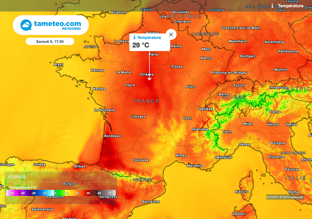 Près de 30°C en Centre-Val de Loire !