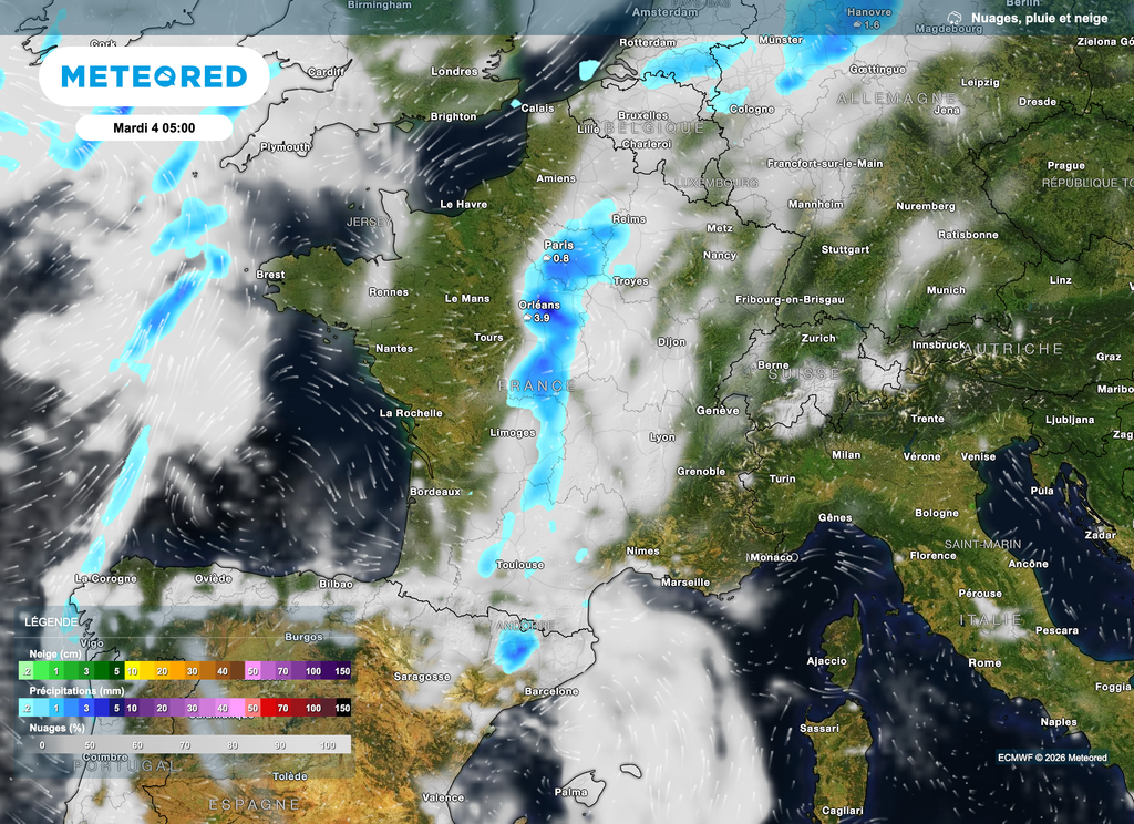 Des orages pourront se former en début de semaine prochaine sur l'hexagone.