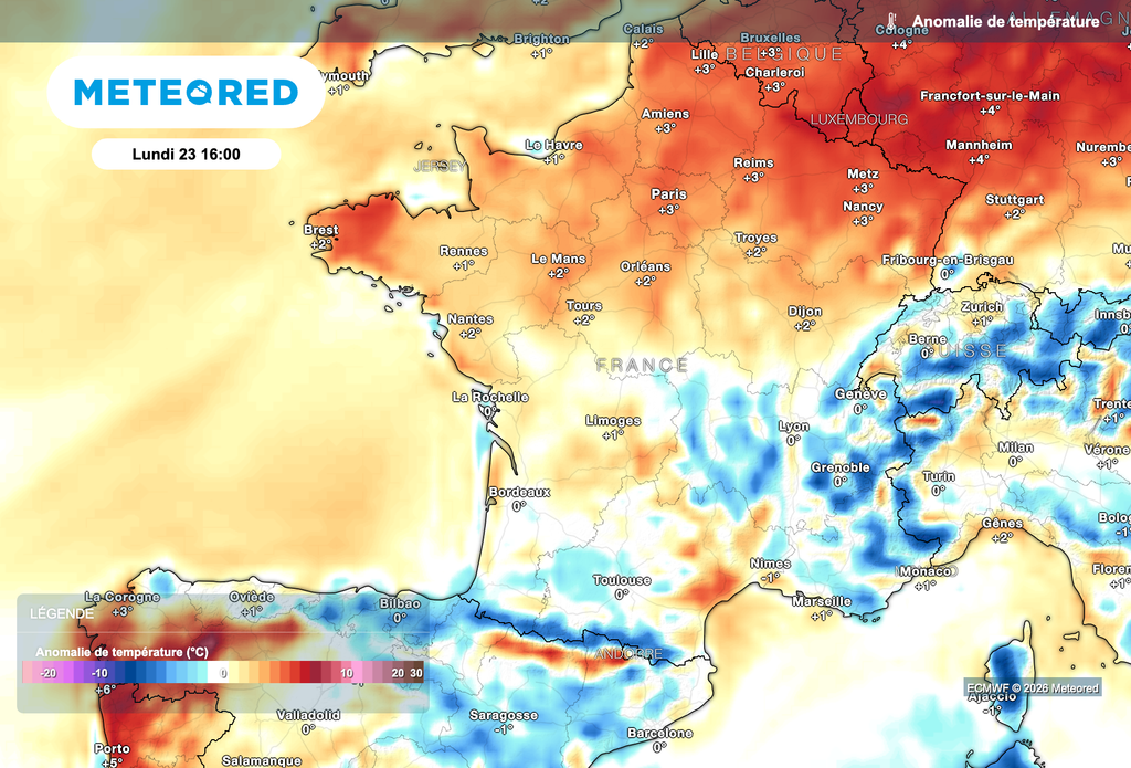 Douceur printanière en début de semaine prochaine en France !