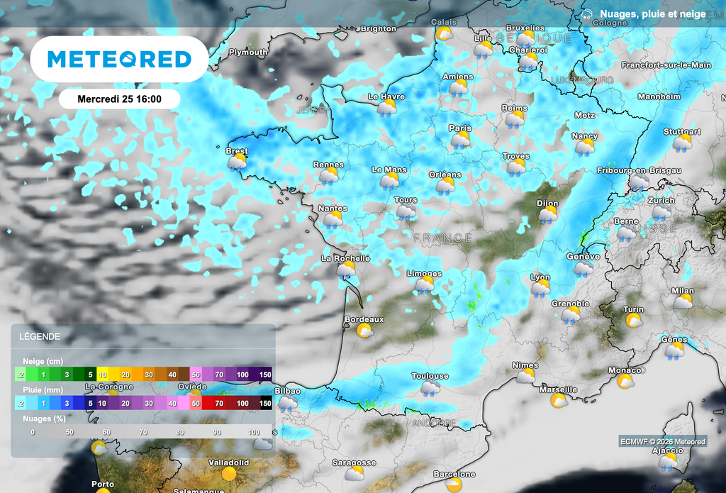 Une perturbation attendue mercredi prochain en France !