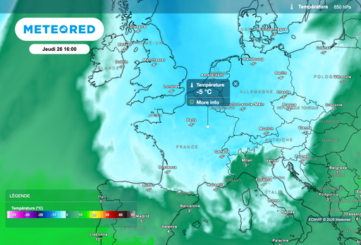 M&eacute;t&eacute;o : une masse d&rsquo;air polaire approche et apportera de la pluie, de la neige et du froid dans ces r&eacute;gions de France