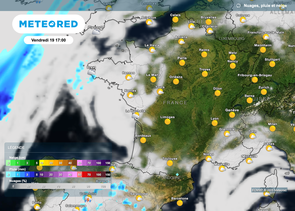 Vendredi : journée la plus chaude de la semaine !
