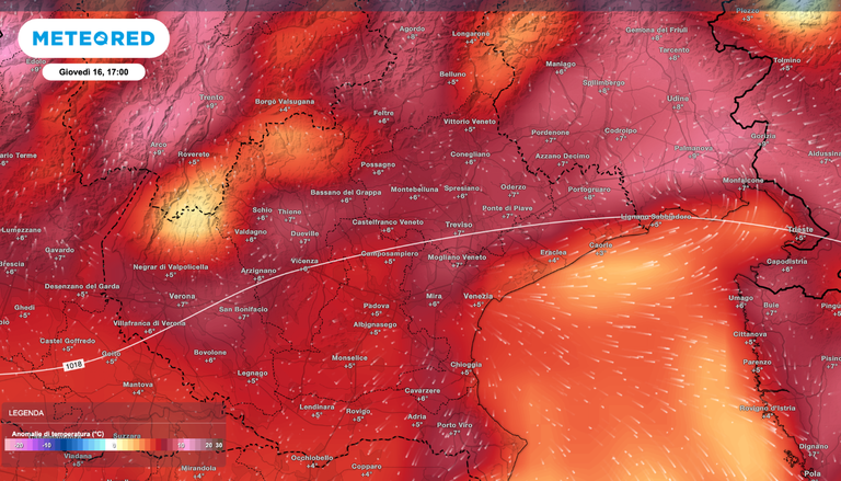 Meteo Veneto, cambiamenti in arrivo: piogge in attenuazione e temperature fino a 24&deg;C
