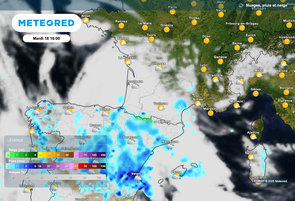 Des pluies attendues sur les Cévennes et le Languedoc ce mardi. Des pluies attendues sur les Cévennes et le Languedoc ce mardi.