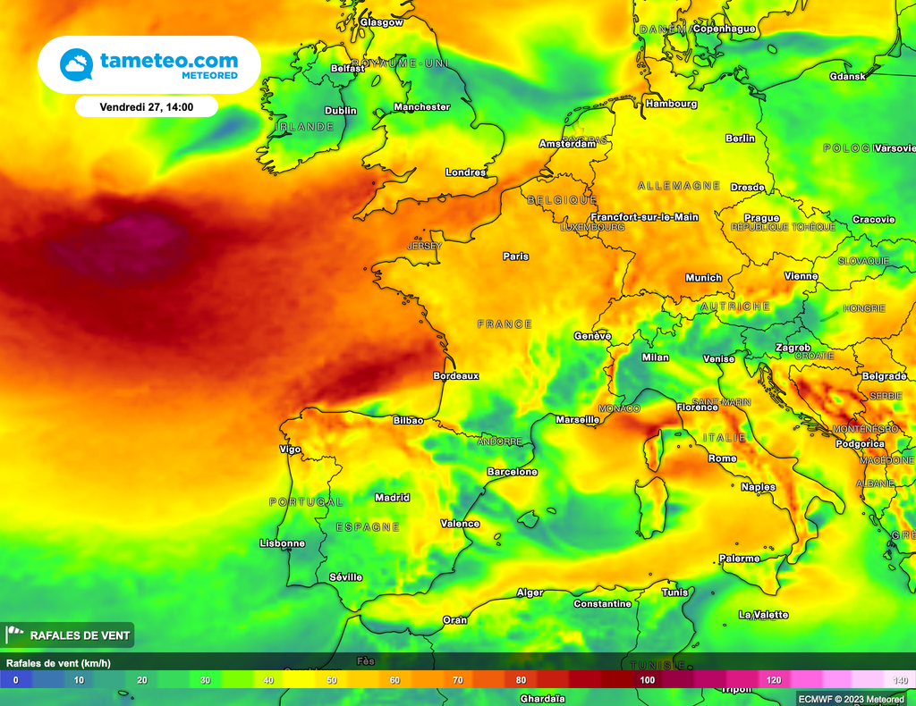 De fortes rafales de vent sont au menu de cette nouvelle semaine. De fortes rafales de vent sont au menu de cette nouvelle semaine.
